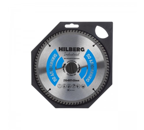 HA210 Диск пильный Hilberg Industrial Алюминий 210х80T*30мм