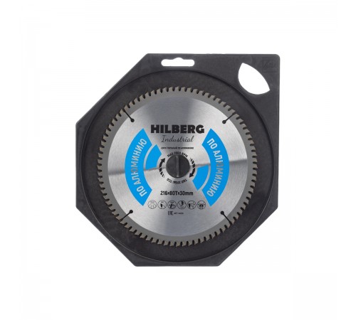 HA216 Диск пильный Hilberg Industrial Алюминий 216х80T*30мм