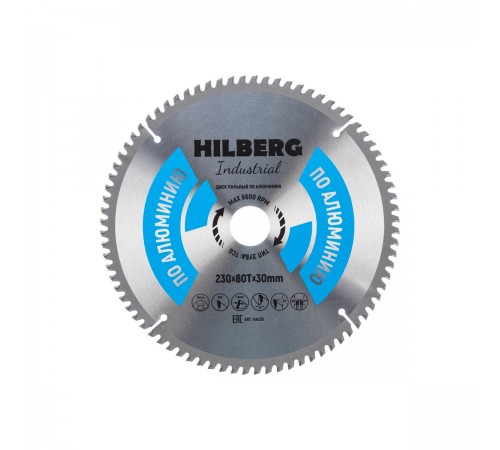 HA230 Диск пильный Hilberg Industrial Алюминий 230х80T*30мм