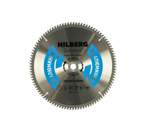 HA255 Диск пильный Hilberg Industrial Алюминий 255х100T*30мм