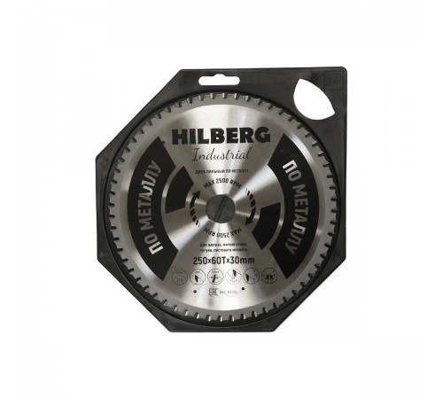HF250 Диск пильный Hilberg Industrial Металл 250х60T*30мм
