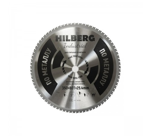 HF350 Диск пильный Hilberg Industrial Металл 350х80T*25,4мм