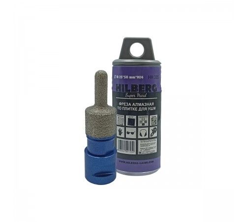HH325 Фреза алмазная по плитке Hilberg Super Hard M14 10х25мм