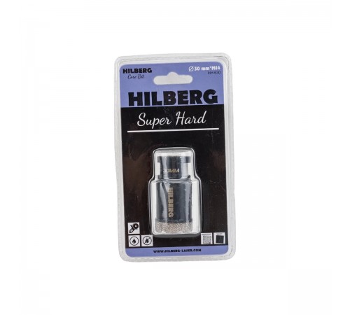 Коронка алмазная Hilberg HH630 Super Hard M14 с техническим воском 30мм