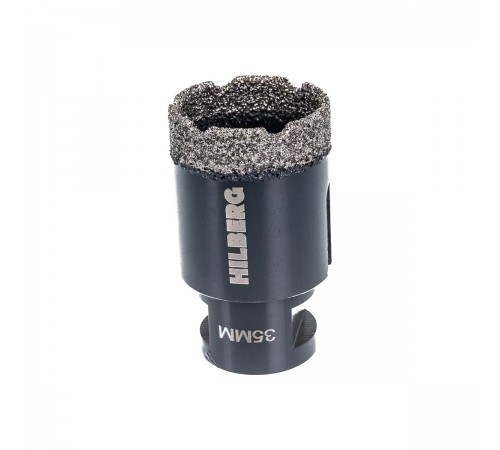 Коронка алмазная Hilberg HH635 Super Hard M14 с техническим воском 35мм