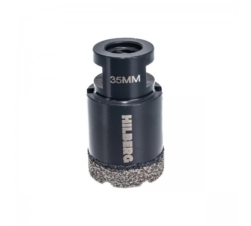 Коронка алмазная Hilberg HH635 Super Hard M14 с техническим воском 35мм