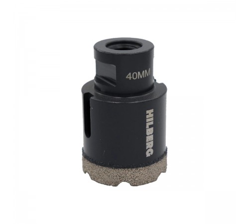 Коронка алмазная Hilberg HH640 Super Hard M14 с техническим воском 40мм