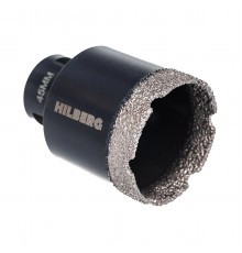 Коронка алмазная Hilberg HH645 Super Hard M14 с техническим воском 45мм
