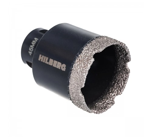 Коронка алмазная Hilberg HH645 Super Hard M14 с техническим воском 45мм