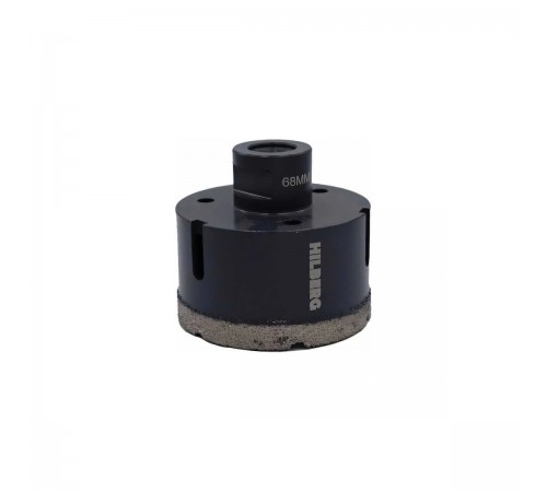 Коронка алмазная Hilberg HH668 Super Hard M14  68мм с техническим воском