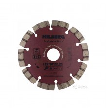 Диск алмазный отрезной HILBERG HI802 TURBO SEGMENT Industrial Hard 125x10*22.23мм
