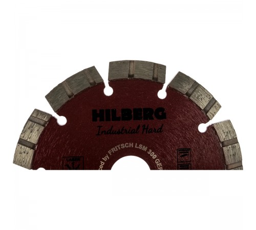Диск алмазный отрезной HILBERG HI802 TURBO SEGMENT Industrial Hard 125x10*22.23мм