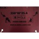 Диск алмазный HILBERG HI808 отрезной TURBO SEGMENT Industrial Hard 350x10*25.4мм