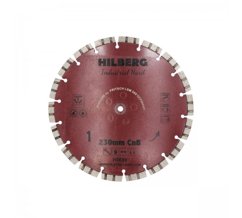 Диск алмазный отрезной 230x2 Hilberg Industrial Hard CnB Hilberg HI886