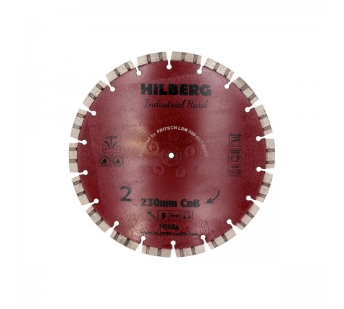 Диск алмазный отрезной 230x2 Hilberg Industrial Hard CnB Hilberg HI886