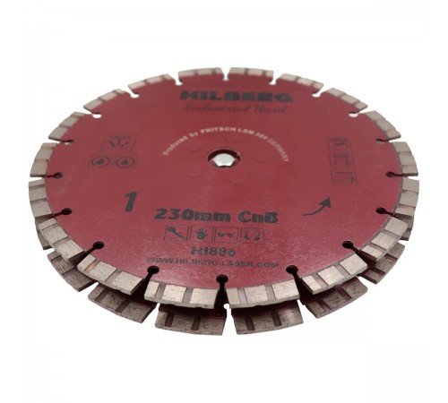 Диск алмазный отрезной 230x2 Hilberg Industrial Hard CnB Hilberg HI886