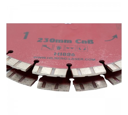 Диск алмазный отрезной 230x2 Hilberg Industrial Hard CnB Hilberg HI886