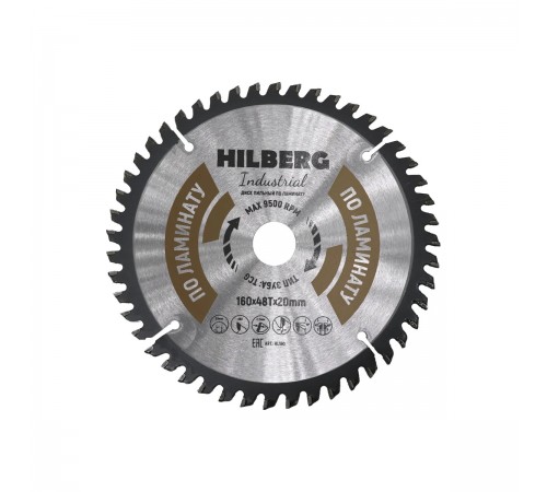 HL160 Диск пильный Hilberg Industrial Ламинат 160х48T*20мм