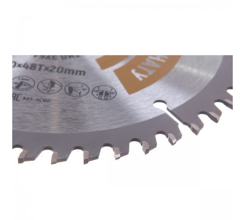 HL160 Диск пильный Hilberg Industrial Ламинат 160х48T*20мм
