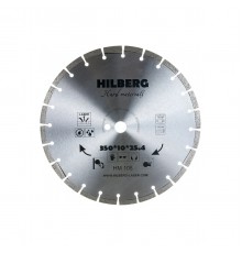 Диск алмазный HILBERG HM108 отрезной Hard Materials Лазер 350х10х25,4 мм