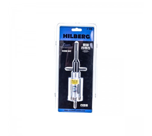 HM235 Коронка алмазная по бетону Hilberg Laser  3T 35 мм