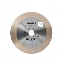 Диск алмазный HILBERG HM504  сплошной ультратонкий Master Ceramic 180х25х25,4х1,4 мм