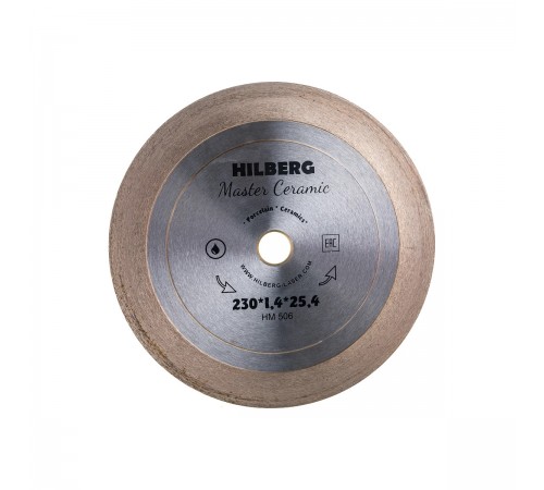 HM506 Диск алмазный сплошной ультратонкий Master Ceramic 230х25х25,4х1,4 мм