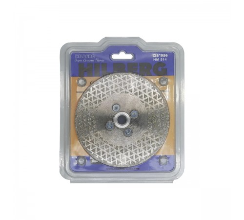 HM514 Диск алмазный сплошной Super Ceramic Flange 125x28/3xM14