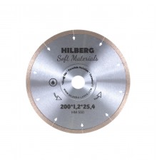 Диск алмазный HILBERG HM550 сплошной Hyper Thin 200х25,4x1,2 мм