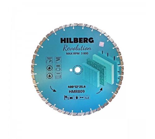 Диск алмазный Hilberg Revolution 400*12*25,4мм HMR809