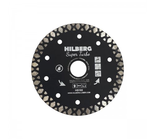 HS102 Диск алмазный отрезной HILBERG Super Turbo 125x22,23