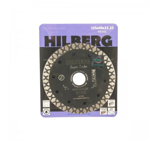 HS102 Диск алмазный отрезной HILBERG Super Turbo 125x22,23