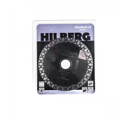 HS102 Диск алмазный отрезной HILBERG Super Turbo 125x22,23