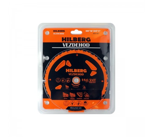 Диск пильный Hilberg Vezdehod 184*16*24T*7° HV187