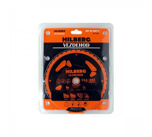 Диск пильный Hilberg Vezdehod 184*16*40T*7° HV188
