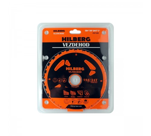 Диск пильный Hilberg Vezdehod 184*30*24T*7° HV189