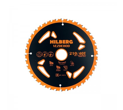 Диск пильный Hilberg Vezdehod 210*30*40T*7° HV213