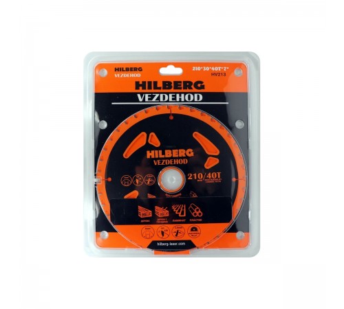 Диск пильный Hilberg Vezdehod 210*30*40T*7° HV213