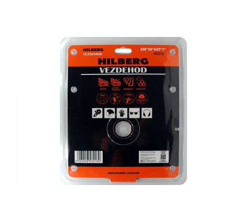 Диск пильный Hilberg Vezdehod 210*30*40T*7° HV213