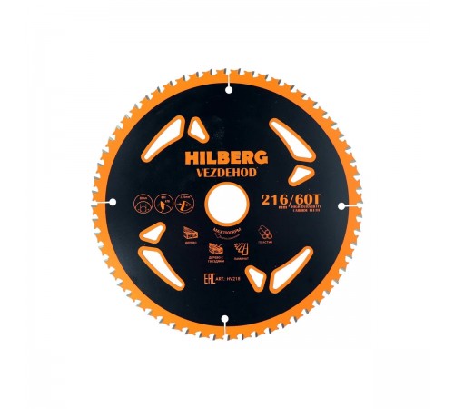 Диск пильный Hilberg Vezdehod 216*30*60T*7° HV218
