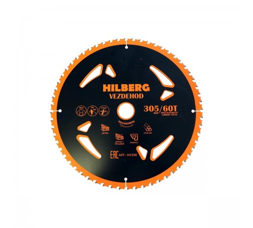 Диск пильный Hilberg Vezdehod 305*30*60T*7° HV308