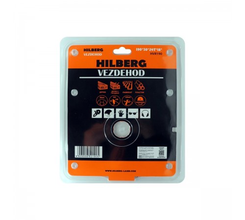 Диск пильный Hilberg Vezdehod R190*30*24T*18° (reverse) HVR190