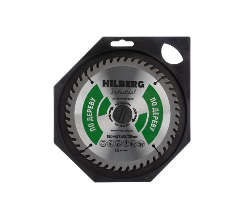 HW192 Диск пильный Hilberg Industrial Дерево 190х48T*30/20мм