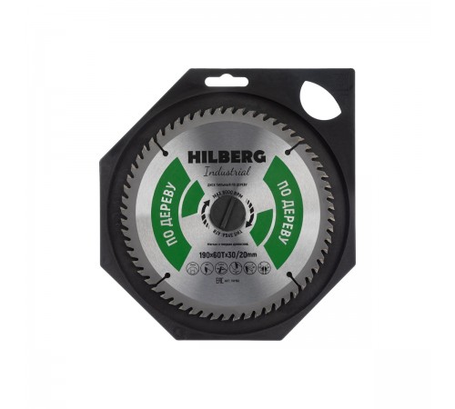 HW193 Диск пильный Hilberg Industrial Дерево 190х60T*30/20мм