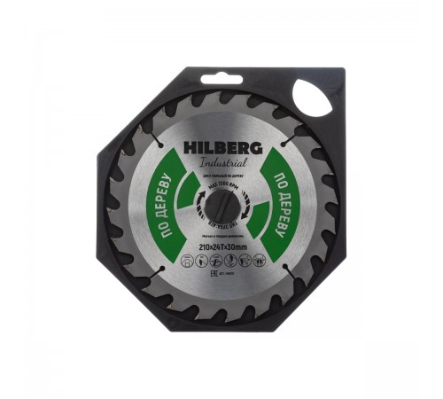HW210 Диск пильный Hilberg Industrial Дерево 210х24T*30мм