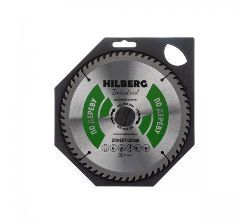 HW212 Диск пильный Hilberg Industrial Дерево 210х60T*30мм