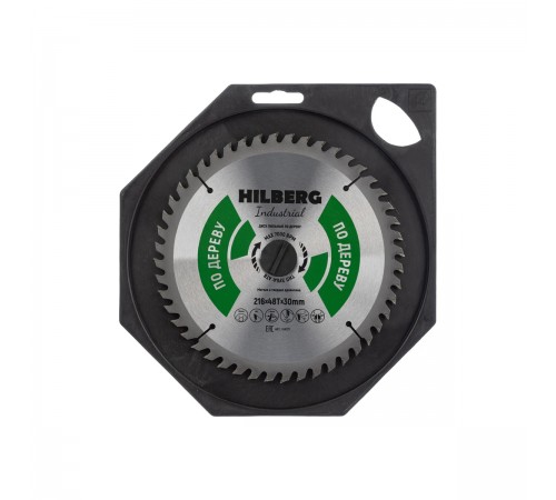 HW217 Диск пильный Hilberg Industrial Дерево 216х48T*30мм