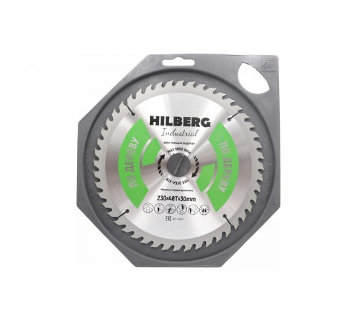 HW231 Диск пильный Hilberg Industrial Дерево 230х48T*30мм