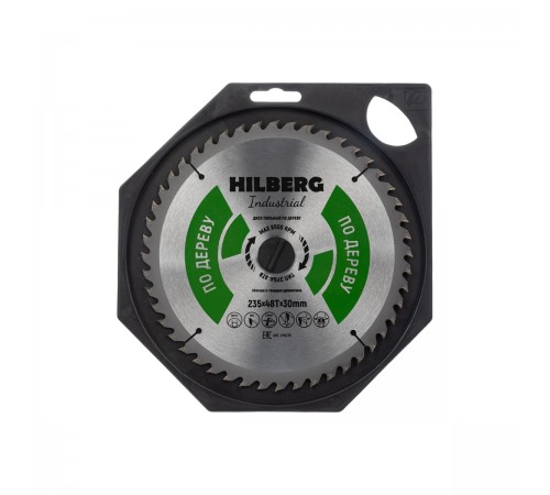 HW236 Диск пильный Hilberg Industrial Дерево 235х48T*30мм