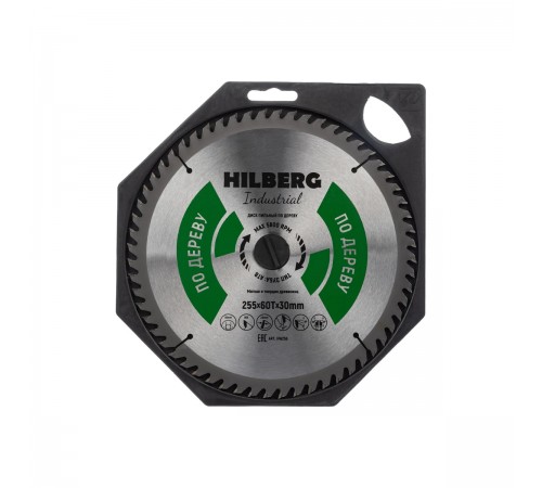 HW256 Диск пильный Hilberg Industrial Дерево 255х60T*30мм